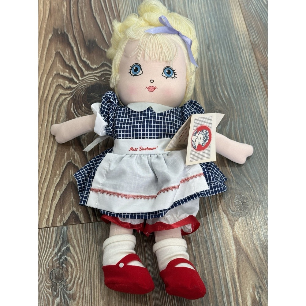 Vintage Little Miss Sunbeam Advertising Plush Doll NWT
